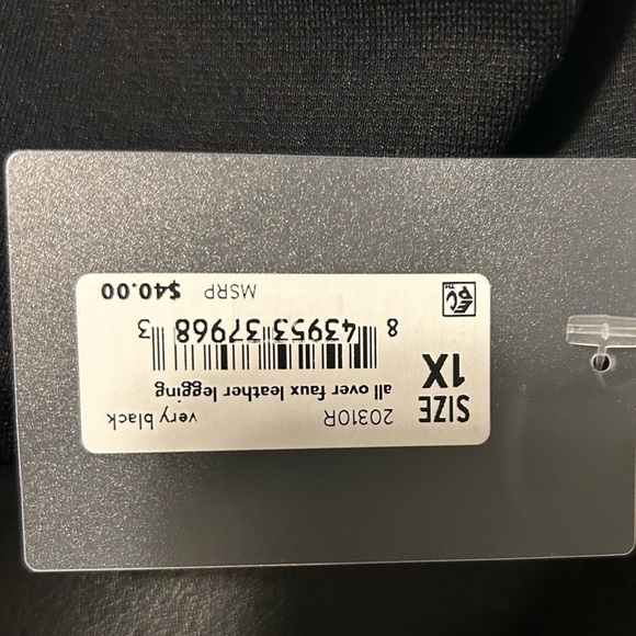 {SPANX} by Red Hot All Over Faux Leather Leggings - Picture 3 of 4